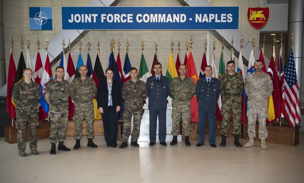Expert talks at the NATO Allied Joint Force Command Naples